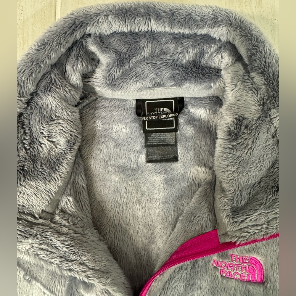 The North Face Outdoor Jacket Fleece Grey Womens Zip - Size: Medium - Picture 3 of 4